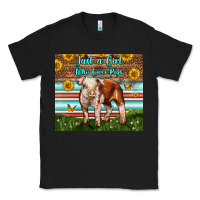 Black Just A Girl Who Loves Pig Classic Tee - LillyAllenDesigns