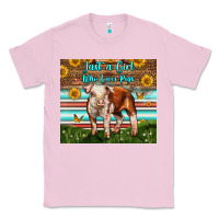 Bubblegum Pink Just A Girl Who Loves Pig Classic Tee - LillyAllenDesigns