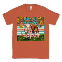 Copper Just A Girl Who Loves Pig Classic Tee - LillyAllenDesigns