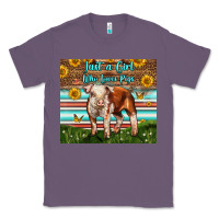 Lavender Just A Girl Who Loves Pig Classic Tee - LillyAllenDesigns