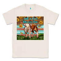 Natural Just A Girl Who Loves Pig Classic Tee - LillyAllenDesigns
