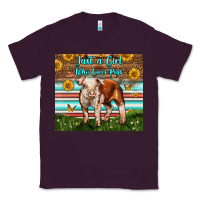 Plum Just A Girl Who Loves Pig Classic Tee - LillyAllenDesigns