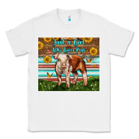 White Just A Girl Who Loves Pig Classic Tee - LillyAllenDesigns