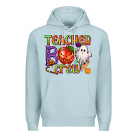 Blue Mist Teacher Boo Crew Premium Hoodie - texasbilliewilder