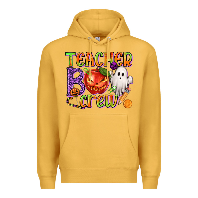 Teacher Boo Crew Premium Hoodie by texasbilliewilder | Teevron