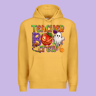 Teacher Boo Crew Premium Hoodie Designed By Texasbilliewilder
