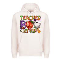 Pale Pink Teacher Boo Crew Premium Hoodie - texasbilliewilder