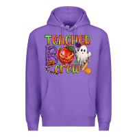 Purple Teacher Boo Crew Premium Hoodie - texasbilliewilder