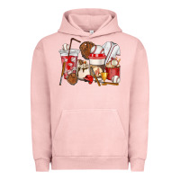 Pigment Salmon Baseball coffee cups Urban Hoodie - HowdyJamesFarm