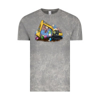 Cloud Rock easter excavator gnome egg leopard Vintage Tee - Artiststas