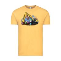 Vintage Mustard easter excavator gnome egg leopard Vintage Tee - Artiststas