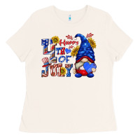 Bone happy 4 th of july Ladies Tee - texasbilliewilder