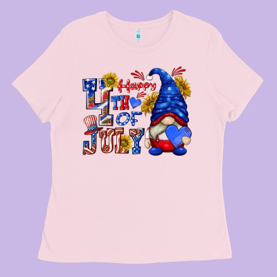 Happy 4 Th Of July Ladies Tee Designed By Texasbilliewilder