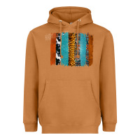 Meerkat Western Leopard Glitter Aztec Cowhide Pattern Brushstroke Heavyweight Hoodie - Bettercallsaul