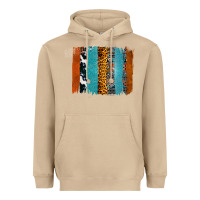 Mushroom Western Leopard Glitter Aztec Cowhide Pattern Brushstroke Heavyweight Hoodie - Bettercallsaul