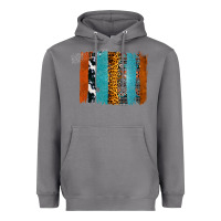 Storm Western Leopard Glitter Aztec Cowhide Pattern Brushstroke Heavyweight Hoodie - Bettercallsaul