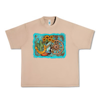 Burro western wooden wheel cowboy boots Urban Heavy Tee - AdoDesignShop