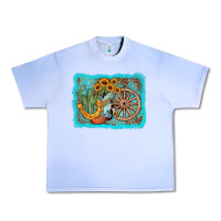 Grape Ice western wooden wheel cowboy boots Urban Heavy Tee - AdoDesignShop