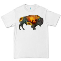White sunflower bison Premium Tee - RanaPortraitStore
