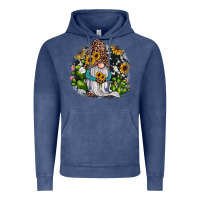Vintage Denim gnomes sunflower cactus Vintage Hoodie - JahusDesignShop