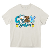 Cream cozy season winter Heavy Core Tee - RanaPortraitStore