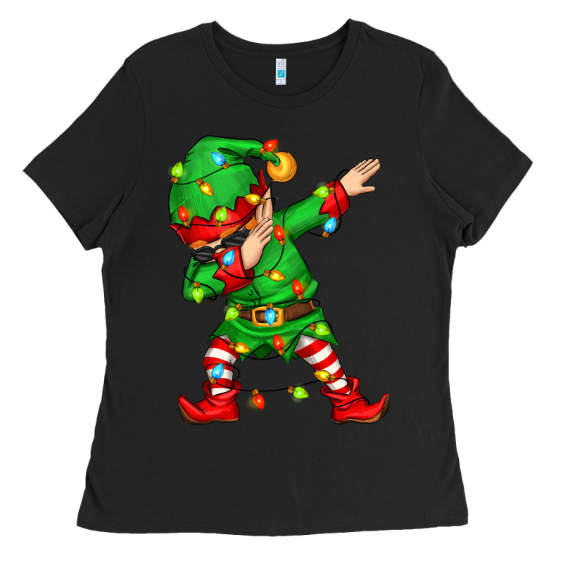 Dabbing Elf Ladies Tee by Zillion Design Studio | Teevron
