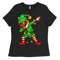 Black dabbing elf Ladies Tee - Zillion Design Studio