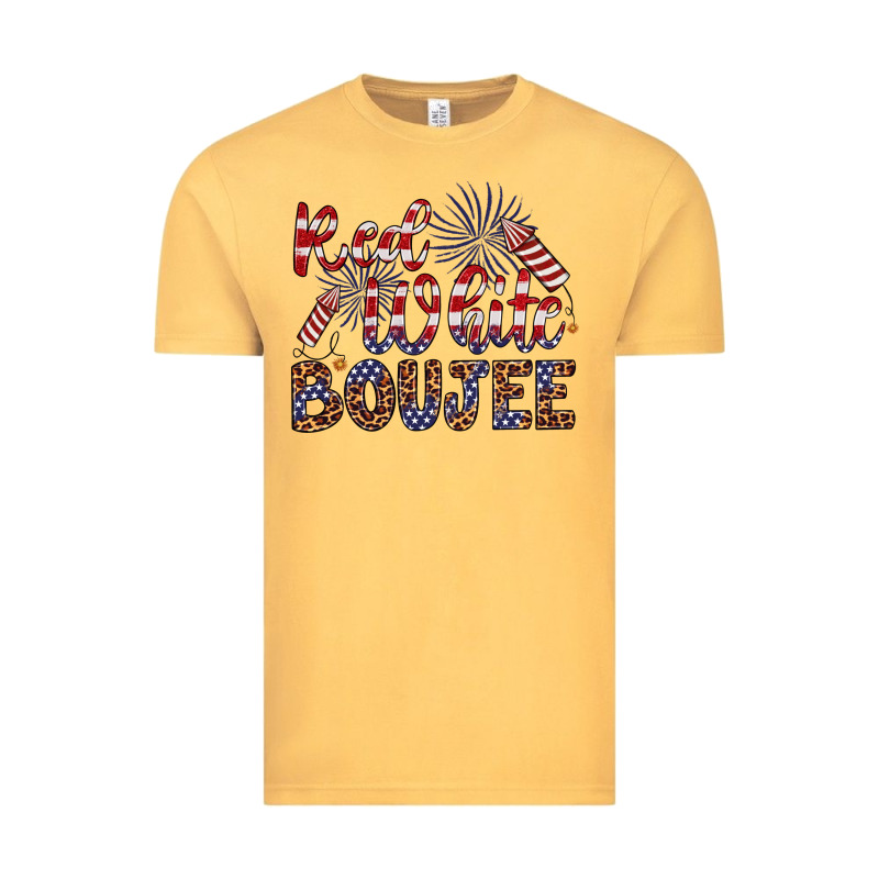 Red White Boujee Vintage Tee by Artiststas | Teevron