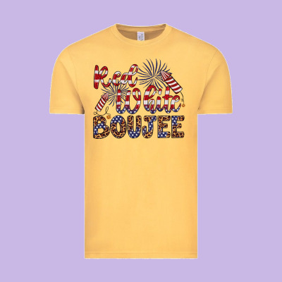 Red White Boujee Vintage Tee Designed By Artiststas