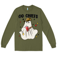 Army Green go chiefs boujee sports ghost stanley Long Sleeve Tee - MaliasSmallBusiness