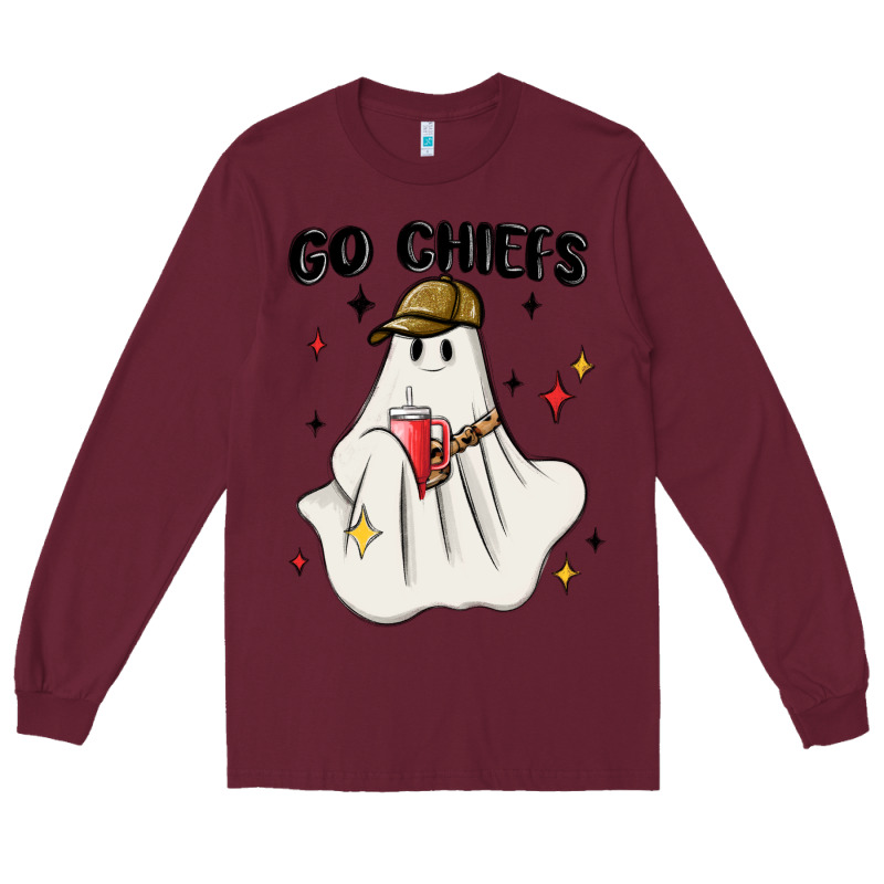 Go Chiefs Boujee Sports Ghost Stanley Long Sleeve Tee by MaliasSmallBusiness | Teevron