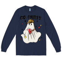 Navy go chiefs boujee sports ghost stanley Long Sleeve Tee - MaliasSmallBusiness