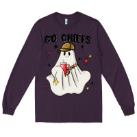 Plum go chiefs boujee sports ghost stanley Long Sleeve Tee - MaliasSmallBusiness