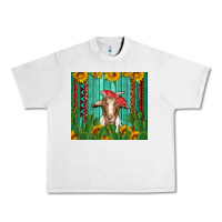 Lunar Rock goat with sunflower and cactus Urban Heavy Tee - Artiststas