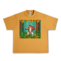 Peanut Butter goat with sunflower and cactus Urban Heavy Tee - Artiststas