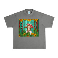 Tornado goat with sunflower and cactus Urban Heavy Tee - Artiststas