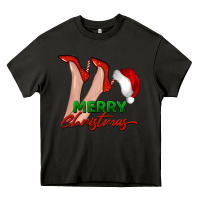 Asphalt merry Christmas heels Heavy Core Tee - BarkalooDesign
