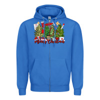 True Royal merry christmas nurse trees Zipper Hoodie - MaliasSmallBusiness