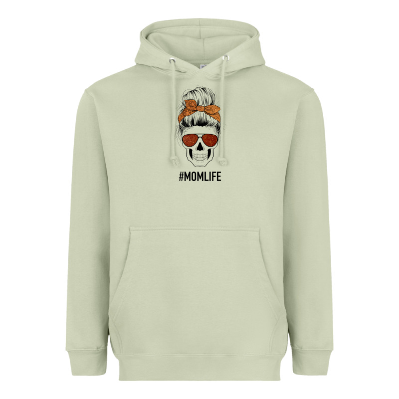 Glitter Western Patterned Mom Skull Heavyweight Hoodie by Bettercallsaul | Teevron