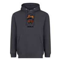 Smoke Glitter Western Patterned Mom Skull Heavyweight Hoodie - Bettercallsaul