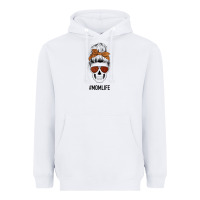White Glitter Western Patterned Mom Skull Heavyweight Hoodie - Bettercallsaul