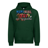 Forest Green Memorial day honor ans remember Urban Hoodie - CowGirlArtShop