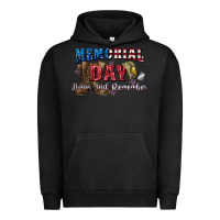 Pigment Black Memorial day honor ans remember Urban Hoodie - CowGirlArtShop
