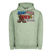 Pigment Oil Green Memorial day honor ans remember Urban Hoodie - CowGirlArtShop