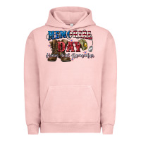 Pigment Salmon Memorial day honor ans remember Urban Hoodie - CowGirlArtShop