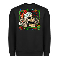 Black Christmas happy skeleton Heavyweight Sweatshirt - Jasminsmagicworld