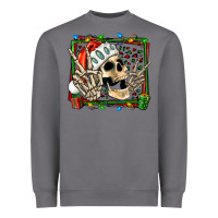 Storm Christmas happy skeleton Heavyweight Sweatshirt - Jasminsmagicworld