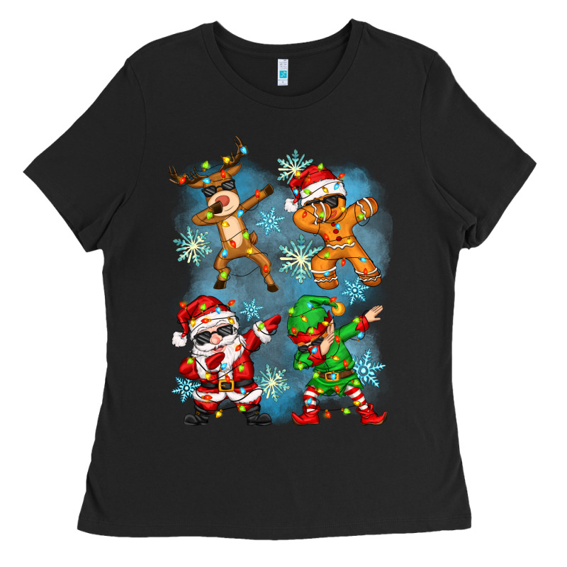 Dabbing Christmas Ladies Tee by Zillion Design Studio | Teevron
