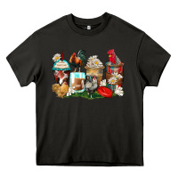 Rooster Coffee Cups Heavy Core Tee | Teevron