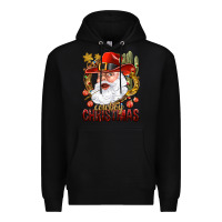 Black Cowboy Christas Santa Premium Hoodie - NancyCooperArtShop